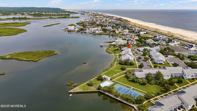 100 Seaview Ave Unit 4-12, Monmouth Beach, NJ 07750 - view of property location with a large body of water and nearby suburban area
