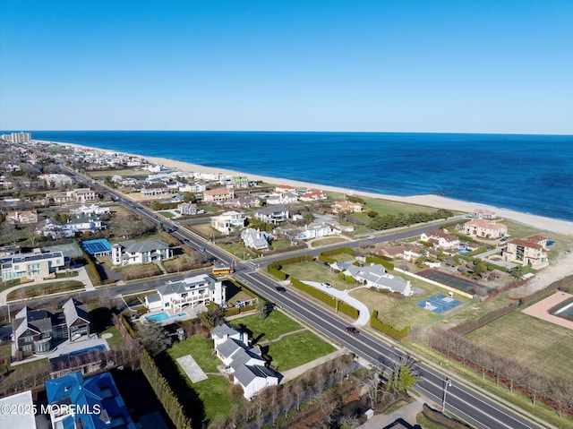 58 Ocean Ave, Deal, NJ 07723 - aerial view of property's location with expansive beach and nearby suburban area