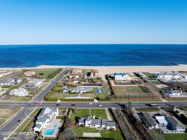 58 Ocean Ave, Deal, NJ 07723 - aerial overview of property's location with a large body of water and nearby suburban area