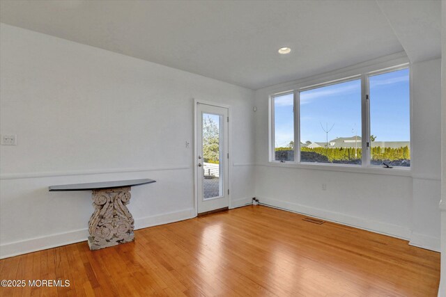 58 Ocean Ave, Deal, NJ 07723 - spare room with baseboards, wood finished floors, and recessed lighting