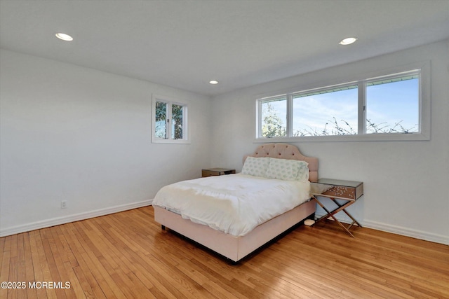 58 Ocean Ave, Deal, NJ 07723 - bedroom featuring baseboards, light wood-type flooring, and recessed lighting