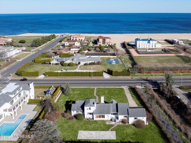 58 Ocean Ave, Deal, NJ 07723 - bird's eye view of a nearby body of water and a pool