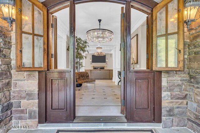 23 Pilgrim Way, Colts Neck, NJ 07722 - doorway to property with covered porch