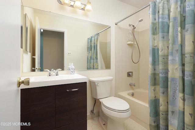 40 Smoke Tree Ter Unit 142, Red Bank, NJ 07701 - full bath featuring vanity, shower / tub combo with curtain, and tile patterned floors