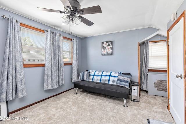 164 Holly St, Port Reading, NJ 07064 - bedroom with carpet flooring, baseboards, and ceiling fan