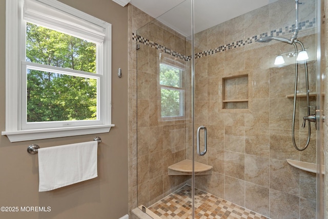 1102 Schencks Mill Line Rd, Toms River, NJ 08753 - bathroom featuring a shower stall and plenty of natural light