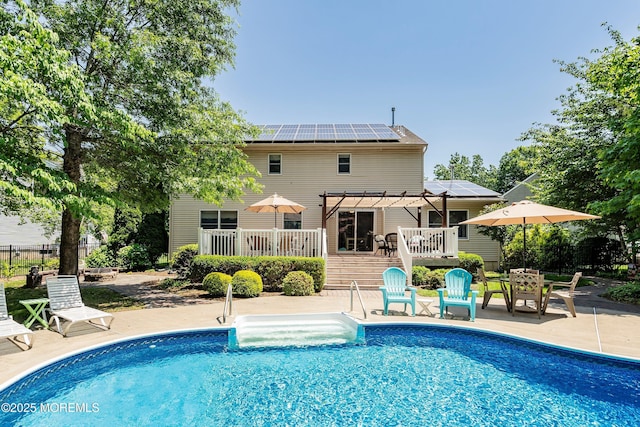 1102 Schencks Mill Line Rd, Toms River, NJ 08753 - outdoor pool with a deck and a patio area