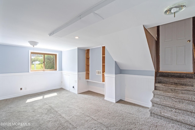 2005 Nassau Dr, Spring Lake, NJ 07762 - basement with wainscoting and carpet