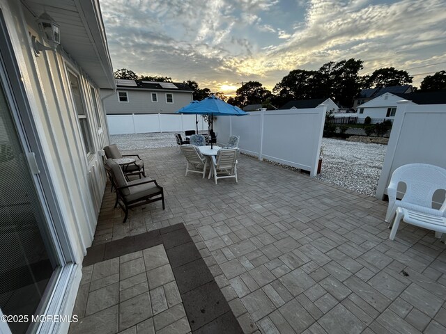 470 Mantoloking Rd, Brick, NJ 08723 - fenced backyard featuring a patio and outdoor dining space