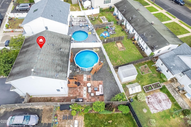 40 Wood St, Keansburg, NJ 07734 - aerial view of a pool area