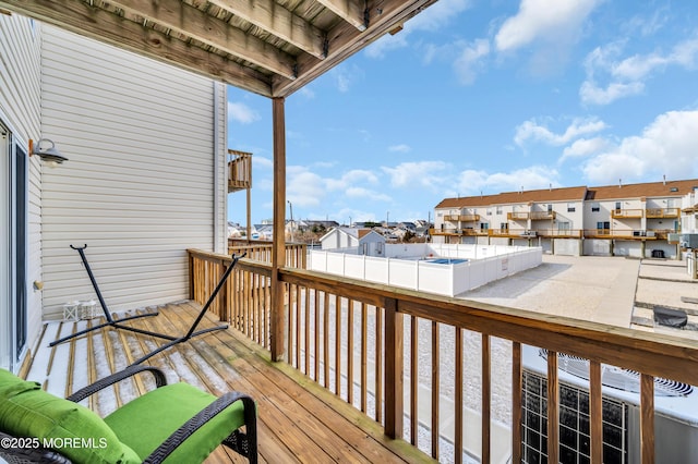 1090 Radio Rd Unit 12, Little Egg Harbor, NJ 08087 - wooden deck featuring a residential view