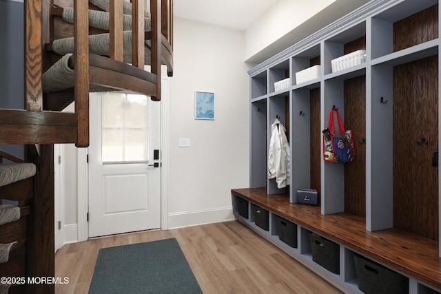 5 Buchop Ln, Red Bank, NJ 07701 - mudroom with light wood-type flooring and baseboards