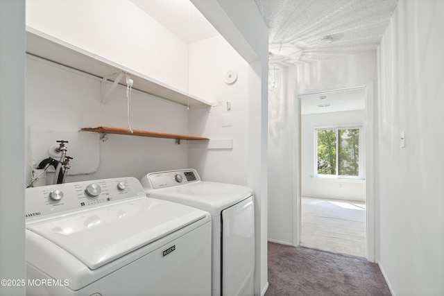 117 Northrup Dr, Brick, NJ 08724 - laundry room featuring carpet, washing machine and dryer, and baseboards