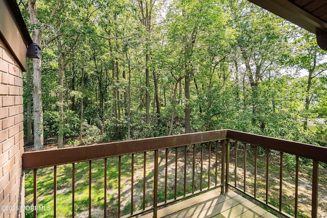 117 Northrup Dr, Brick, NJ 08724 - wooden terrace with a wooded view
