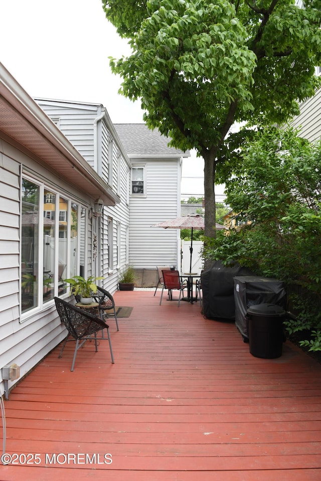202 Main St, Matawan, NJ 07747 - view of wooden terrace