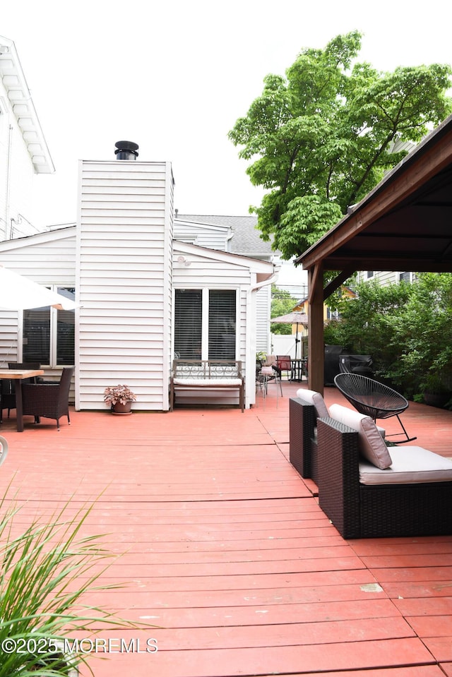 202 Main St, Matawan, NJ 07747 - view of wooden deck