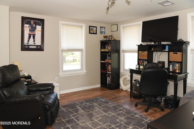 202 Main St, Matawan, NJ 07747 - home office featuring wood finished floors and baseboards