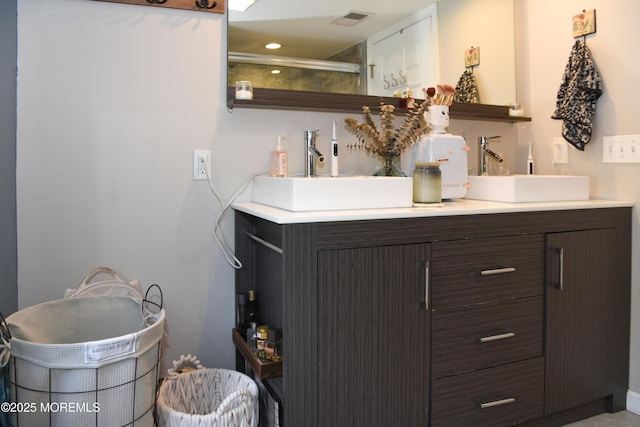 202 Main St, Matawan, NJ 07747 - full bath with double vanity and an enclosed shower
