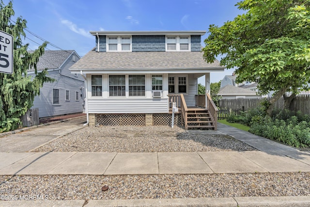 404 Saint Louis Ave, Point Pleasant Beach, NJ 08742 - traditional style home with covered porch and roof with shingles