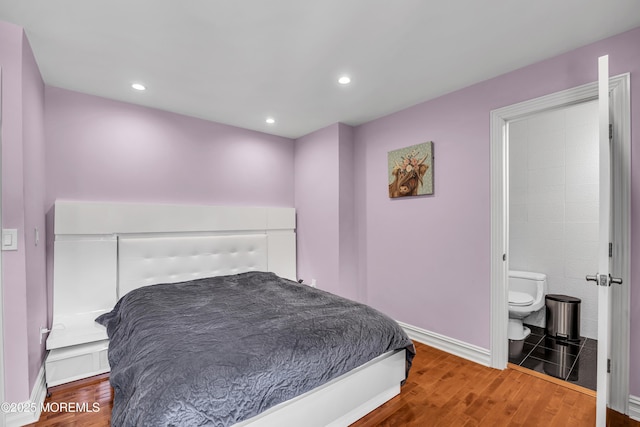152 Redpine Loop, Old Bridge, NJ 08857 - bedroom featuring wood finished floors, connected bathroom, baseboards, and recessed lighting