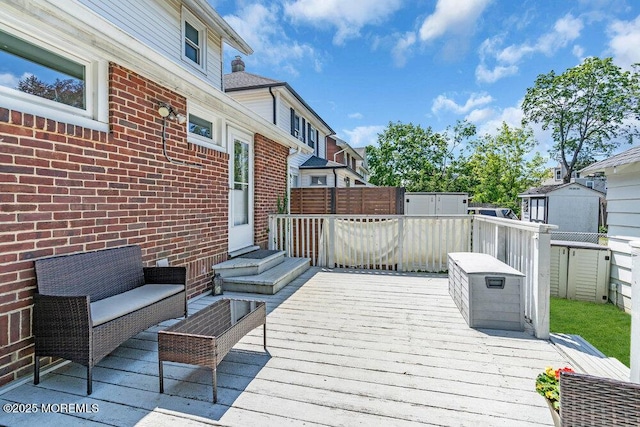 208 E Bergen Pl, Red Bank, NJ 07701 - view of wooden terrace