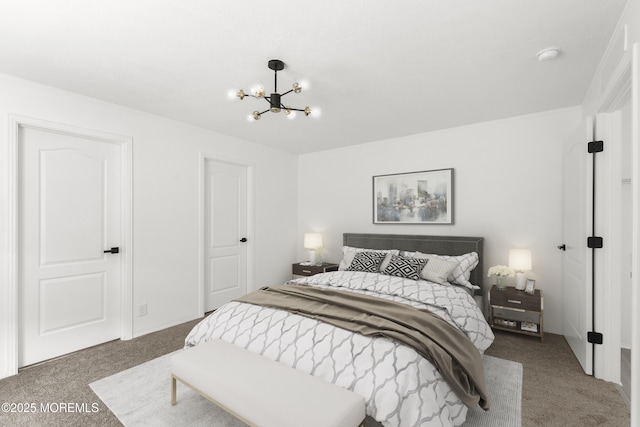 5 Pigeon Ct, Whiting, NJ 08759 - bedroom featuring carpet and a chandelier