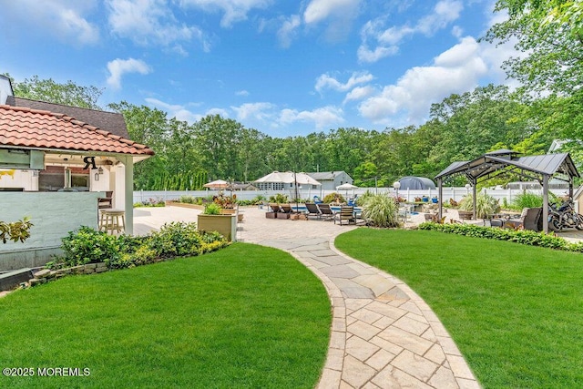 145 Docare Rd, Jackson, NJ 08527 - view of yard with a gazebo and a patio area