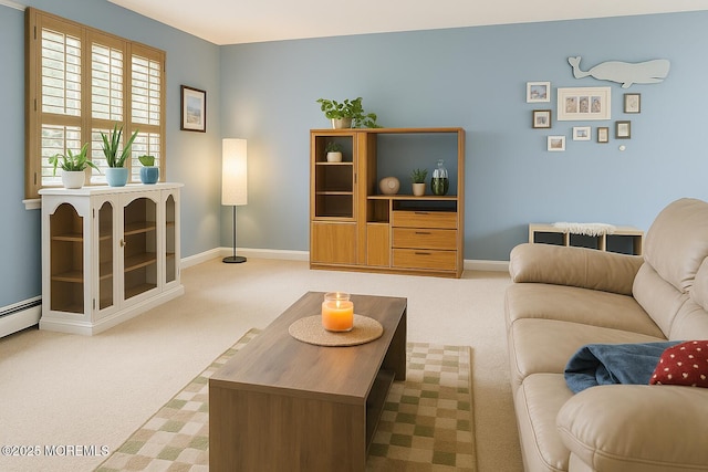 364 Westwood Ave Unit 26, Long Branch, NJ 07740 - carpeted living area with baseboards