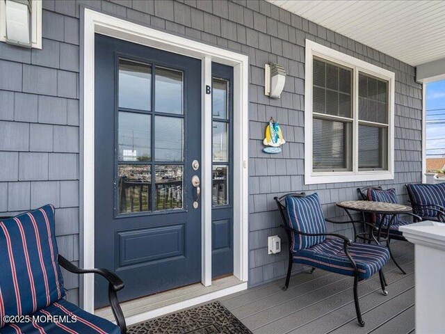 29 7th Ave Unit B, Seaside Heights, NJ 08751 - doorway to property featuring covered porch