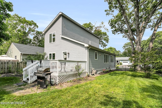 324 Boland Ave, Brick, NJ 08724 - rear view of property with a deck