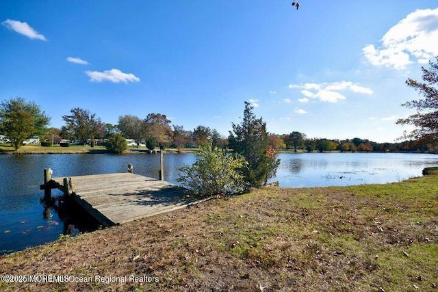 5 Lodge Ct, Brick, NJ 08724 - dock featuring a water view