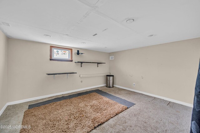 645 Campbell Ave, Long Branch, NJ 07740 - unfurnished living room with carpet floors and baseboards