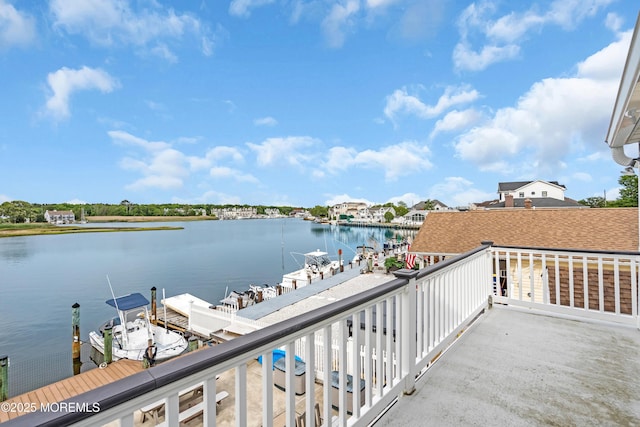 654 Fairview Ln, Forked River, NJ 08731 - balcony featuring a water view