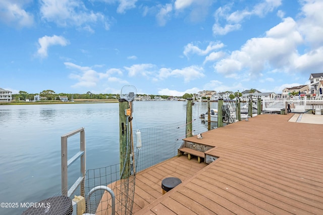 654 Fairview Ln, Forked River, NJ 08731 - dock area featuring a water view and boat lift