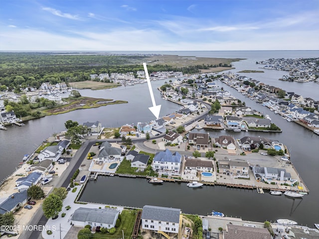 654 Fairview Ln, Forked River, NJ 08731 - aerial overview of property's location with a large body of water and nearby suburban area