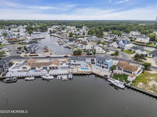 654 Fairview Ln, Forked River, NJ 08731 - aerial perspective of suburban area featuring a nearby body of water