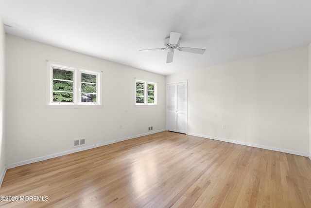23 Fox Hill Dr, Little Silver, NJ 07739 - unfurnished room featuring light wood-style floors, a ceiling fan, and baseboards