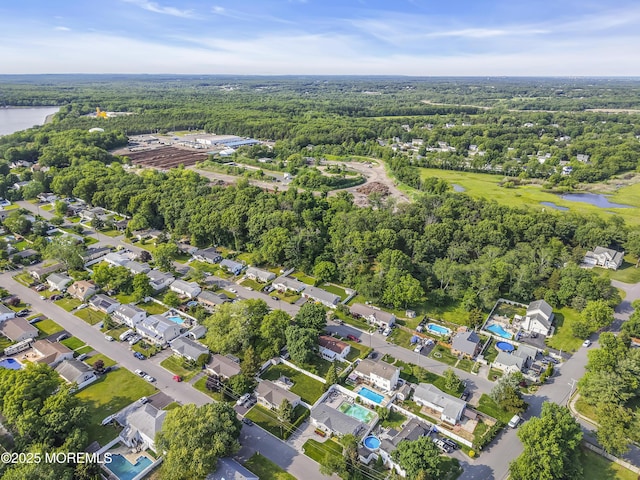 711 Hardean Rd, Brick, NJ 08724 - aerial view of property and surrounding area featuring a large body of water, a forest, and nearby suburban area