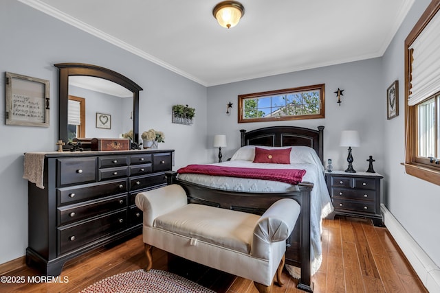 711 Hardean Rd, Brick, NJ 08724 - bedroom featuring hardwood / wood-style floors, ornamental molding, and baseboards