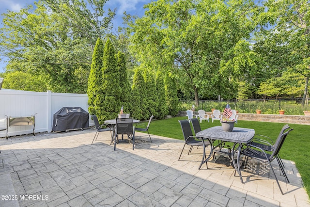 711 Hardean Rd, Brick, NJ 08724 - view of patio with outdoor dining space, area for grilling, and view of scattered trees