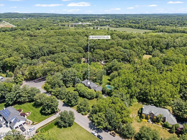 2 Warrenton Ln, Colts Neck, NJ 07722 - aerial view of a heavily wooded area