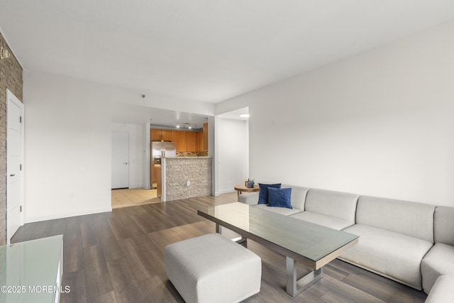 1 Carriage City Plz Unit 711, Rahway, NJ 07065 - living room with light wood-style floors and baseboards