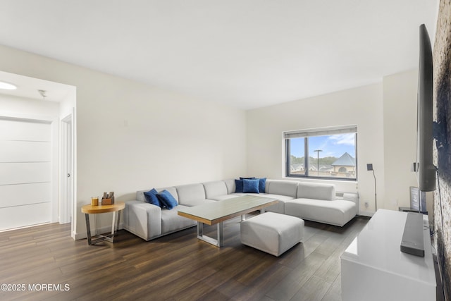 1 Carriage City Plz Unit 711, Rahway, NJ 07065 - living room featuring dark wood-style floors