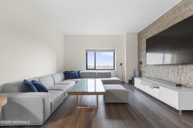 1 Carriage City Plz Unit 711, Rahway, NJ 07065 - living area with dark wood-style flooring