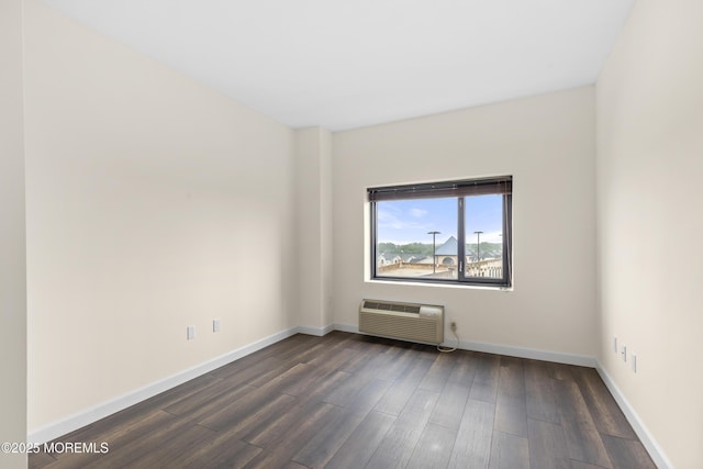 1 Carriage City Plz Unit 711, Rahway, NJ 07065 - empty room with dark wood-type flooring and a wall unit AC
