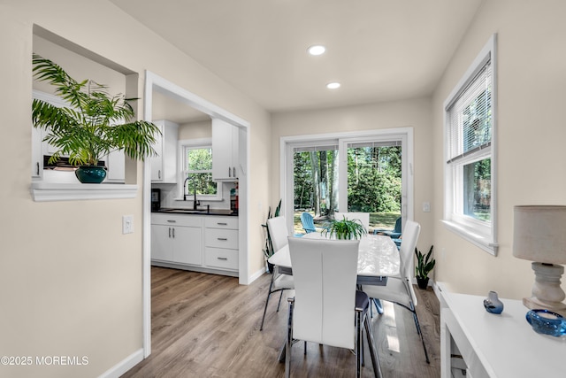 29 Bowie Dr, Whiting, NJ 08759 - dining room with plenty of natural light, light wood-style flooring, and recessed lighting