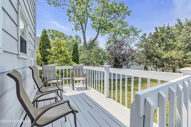 33 Fleetwood Dr, Hazlet, NJ 07730 - wooden deck with a lawn