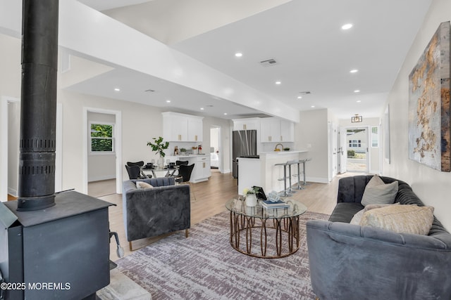 882 Radio Rd, Little Egg Harbor, NJ 08087 - living area featuring light wood-style floors and recessed lighting