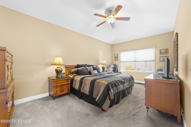 24 Birmingham Ln, Monroe, NJ 08831 - bedroom featuring light colored carpet, baseboards, a ceiling fan, and lofted ceiling