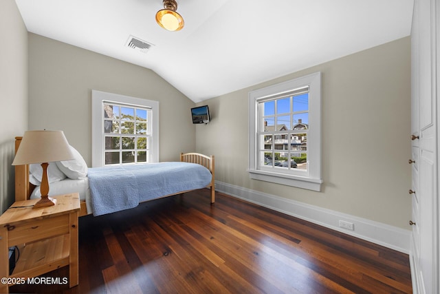 425 E Ave, Bay Head, NJ 08742 - bedroom featuring vaulted ceiling and hardwood / wood-style flooring
